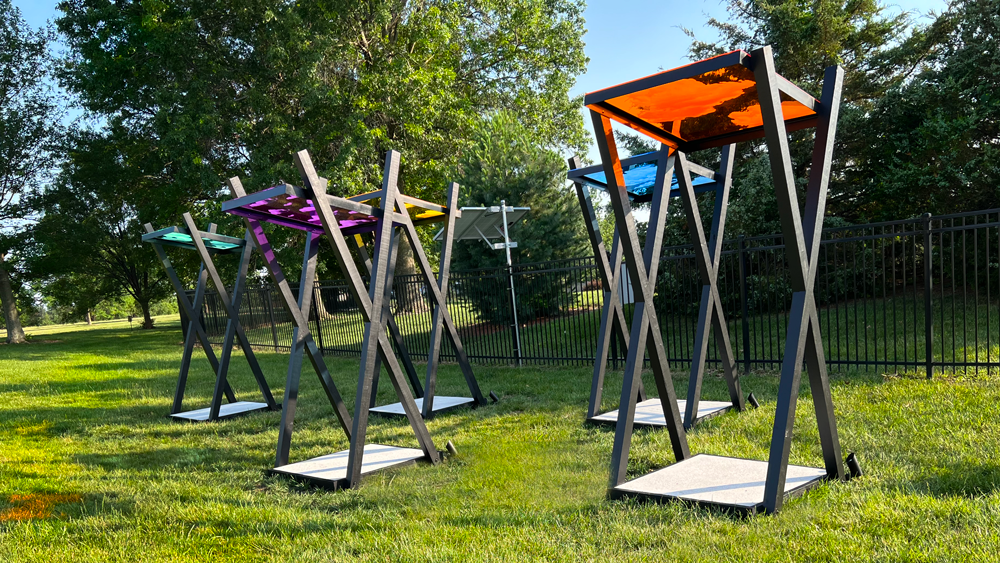photo of temporary art at TIP