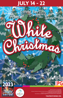 white christmas show poster