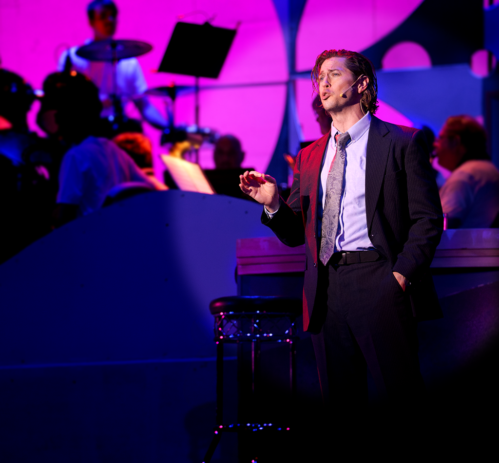 Frank Sr. Singing a solo with the orchestra in the background