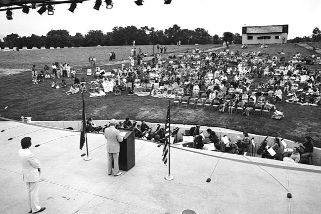 The dedication ceremony.