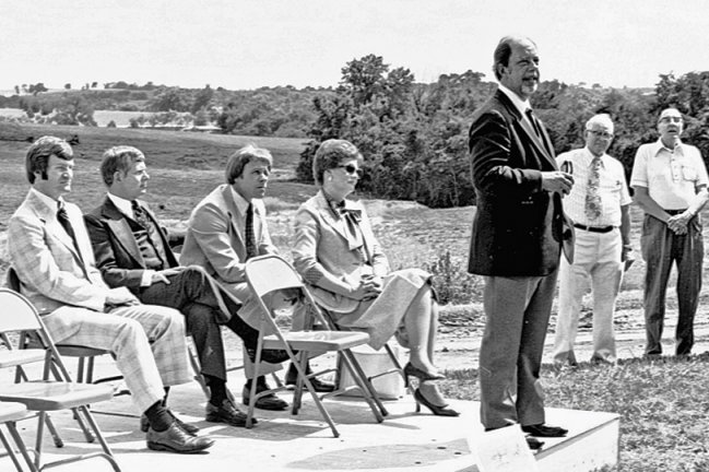 Ground breaking ceremony at TTIP's current home in Shawnee Mission Park.